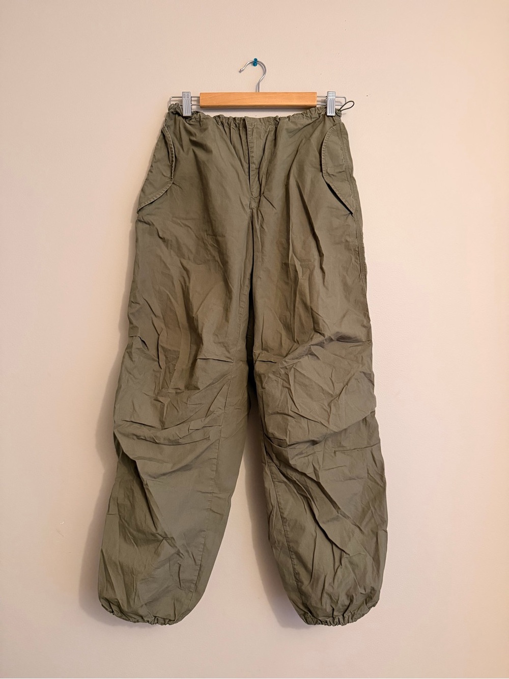 TWIK Women’s Olive Green Parachute Pants